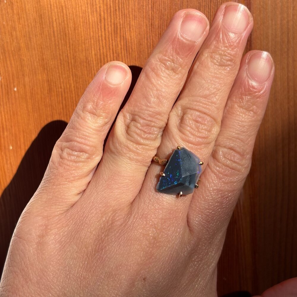 Euc Variance Objects Ring - Dark Opal - image 2